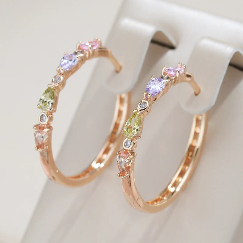 Radiant Rosé Zircon Hoops