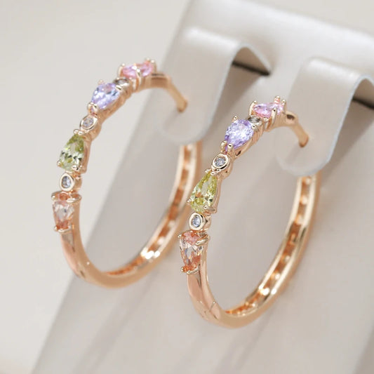 Radiant Rosé Zircon Hoops