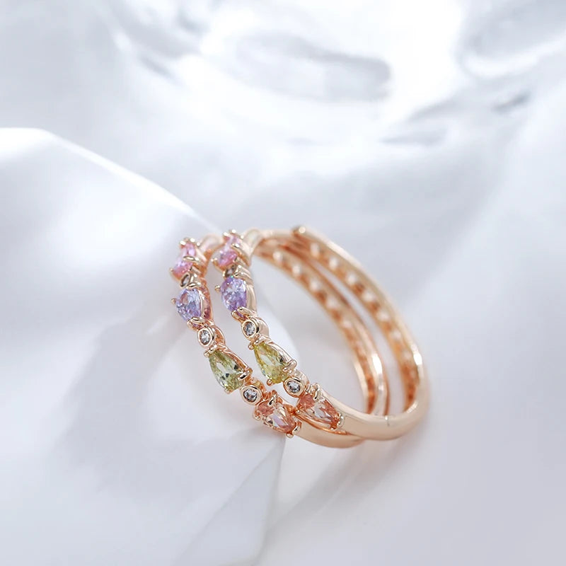 Radiant Rosé Zircon Hoops