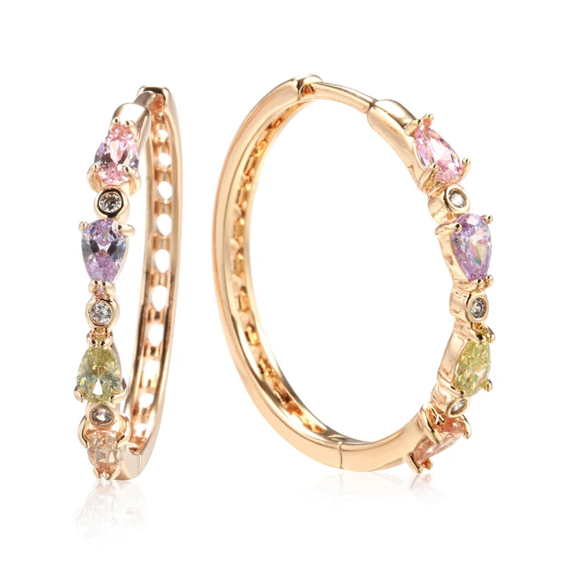 Radiant Rosé Zircon Hoops